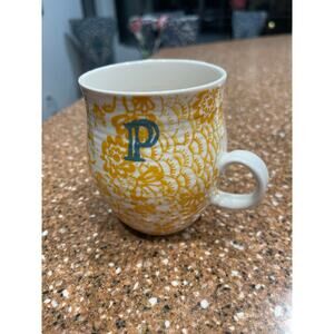 Anthropologie Homegrown Monogram "P" mug